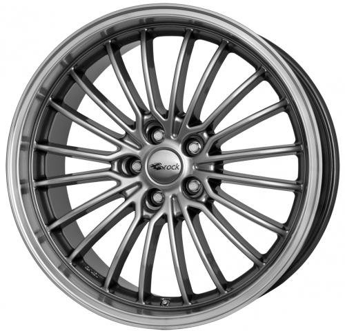 Brock B24GP chromsilber horn-poliert 9,5x19 ET35 5.00x112.00 Hub Hole 66.60 mm - Alu felgen