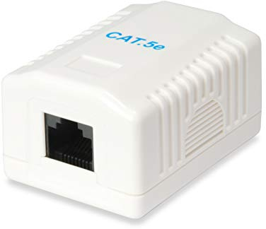 Equip RJ45 Dose 1xRJ45 Aufputz Cat5e Weiß (235113)