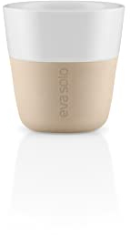 EVA SOLO Taza de café expreso, 80 ml, buena para sostener gracias al revestimiento de silicona, apto para lavavajillas, color beige suave