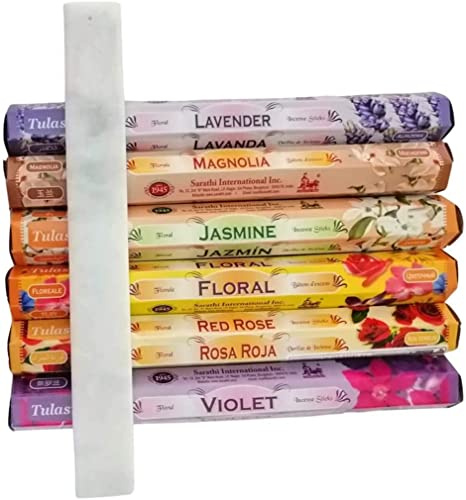 Lot de 6 paquets de 20 bâtonnets d'encens naturel de fleurs aromatiques et aromatiques