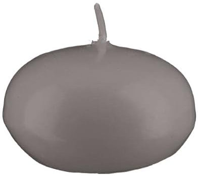 Kopschitz XXL Maxi Schwimmkerzen Grau Ø 80 x 55 mm, 8 Stück