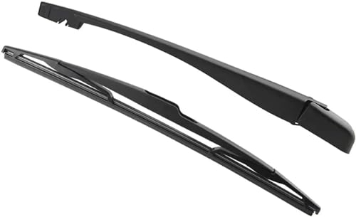 Satz Heckwischerblätter und -arme, für Peugeot 206 1998–2018, Scheibenwischerarm-Set für Heckscheibenwischerblätter