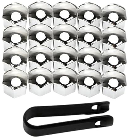 Tapones para tuercas de rueda de coche, cubierta de tuerca de llanta con herramienta de extracción, cubierta antipolvo de repuesto, 17 mm, 19 mm, 21 mm, decoración de rueda de coche