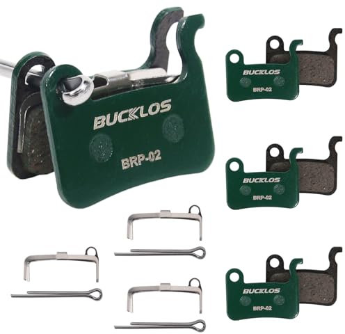 BUCKLOS Bike Disc Brake Pads - Bicycle Disk Brake Pads for Zoom/Shimano Deore XT XTR LX SLX Hone Alfine Saint for Ebike/Mountain Bike/Electric Bike/Road/Scooter(Ceramic)