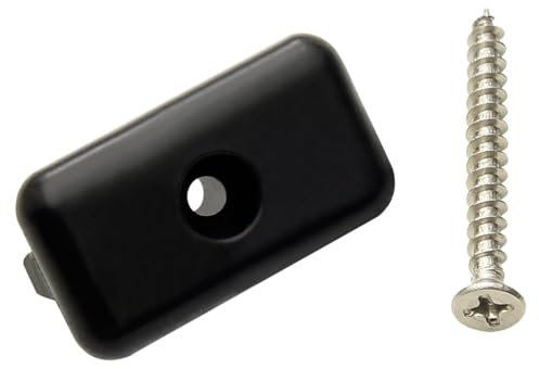 Tidyard Clips de Fixation et vis 200 pièce Plastique et INOX 304 pour Fixer Les Panneaux de Terrasse Composites à Chaque Extrémité du Panneau