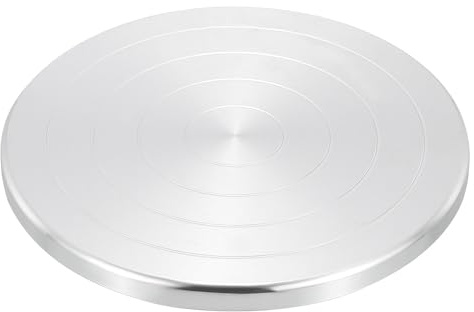 PATIKIL Tornio per Scultura Diametro 8 Pollici Tornio di Rotazione | per Argilla da Ceramica, Creazioni Artigianali, Progetti di Pittura, per Decorare Torte, Spruzzare Vernice, Doppio Lato
