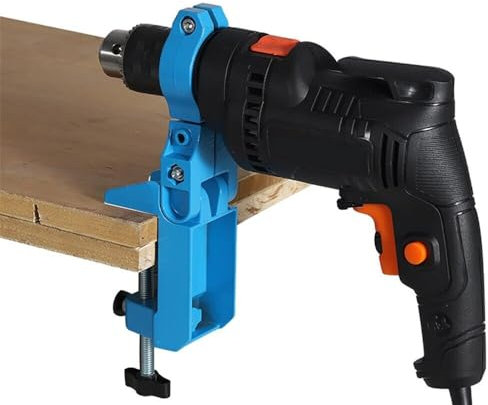 Crevyteg Support de serrage pour perceuse, support de fixation pour perceuse électrique, support universel rotatif à 360 degrés pour meuleuse électrique