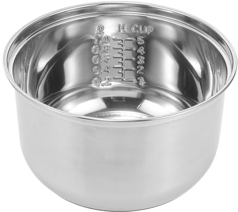 Operitacx Pot Intérieur Antiadhésif Pour Cuiseur À Riz Domestique 7.00X7.00X4.25In Marmite De Remplacement Multifonction Pour Cuisson De Riz Soupe Et Gâteau