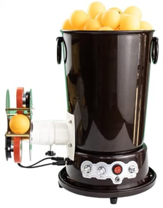JDKMNE Automatic Ping Pong Robot Ball Machine Table Tennis Balls Launcher Robot Thrower Machines for Training, 20-80 Pcs/Min