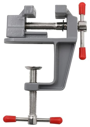 Mini Morsetto da Tavolo,Mini Morsa da Tavolo in Lega di Alluminio,Mini Morsa da Tavolo Morsetto da Banco Regolabile,Morsa da Tavolo,per Riparazioni Fai da Te Modellazione Pittura e Artigianato