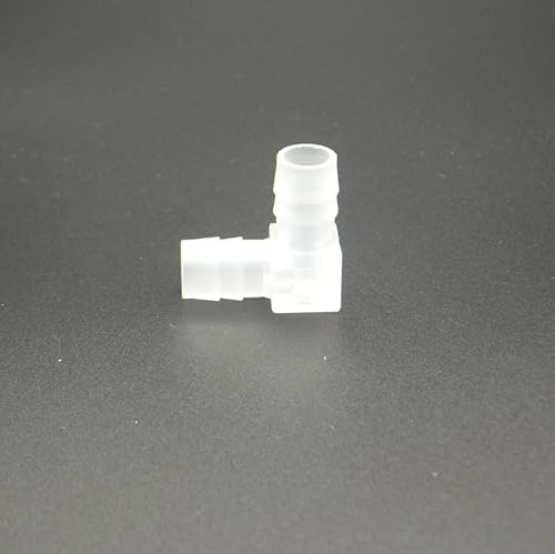 Codo de manguera de plástico de 3 mm, 4 mm, 6 mm, 8 mm, 10 mm, 12 mm, 14 mm, 16 mm, 18 mm y 20 mm for acuario y pecera(14mm 1pc)