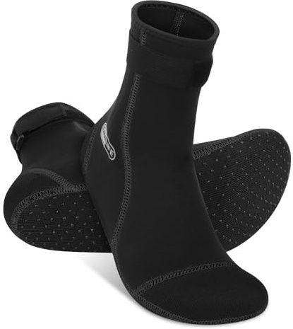 Gimilife Neoprensocken, 3MM Neopren Socken Damen Herren, Neoprenschuhe Wassersocken Thermosocken Taucherschuhe für Tauchen, Schnorcheln, Schwimmen, Surfen, Segeln, Kajakfahren