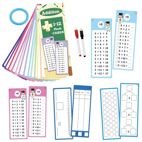 Flash-kort multiplikation, flash-kort multiplikation Dubbelsidig pedagogisk | Multiplikationstabeller för barn Lärspel, barns inlärningsstadium, klass 1 till 3, klassrum,