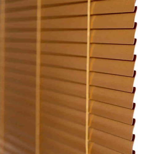Goldbraun Aluminium Jalousie Verdunkelungsrollo Seitenzugrollo Plissee Schalusie Fenster Jalousien Sonnenschutzrollos Für Haus/küche/büro,Individuell Gestaltbar (45×170cm)