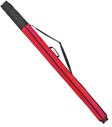 ATOMIC Nordic SKI Sleeve I Längenverstellbare Skitasche für 1 Paar Langlaufski & Stöcke I Skiertasche aus Wasser- & schmutzabweisendem Material I Skitransportbeutel mit Rolltop & Schultergurt
