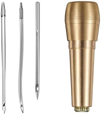 Multifunctional Leather Sewing Awl Tool Set Leather Sewing Needle Awl With Metal Handle Shoe Repair Tool Set Hook Needle