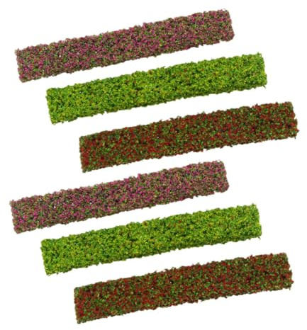 EPIGEIST 6 Piezas Miniatura Arbustos Vegetación Artificial para Maquetas Arquitectura Jardín Tren DIY Realistas