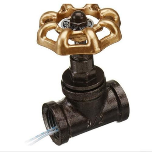 CARMOTTER Steampunk Light Switch,1/2in Stop Valve Light Switches, Pipe Lamp Switches,Stop Valve Light Switch for Water Pipe Lamp(Gold)
