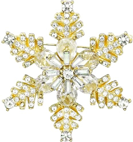 Weihnachtsbrosche Damen,Strass Weihnachtsbroschen,Weihnachten Schneeflocken Brosche,Weihnachtsschmuck Broschen Pin,Strass Anstecknadeln,Weihnachten Broschen Pin,für Kleidung Schal Hut Ornamente
