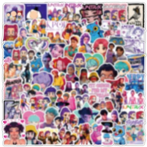 EDLMKM 311 pcs K-pop Inspired De-mon Hunters Stickers Set, Huntirx Stickers, Cartoon Anime Stickers, Waterproof Anime Vinyl Decals, for Teens Girls Laptop Phone Guitar Luggage Water Bottles