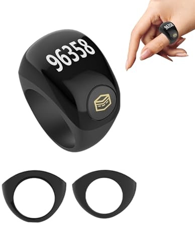 Ring Step Tracker - Rastreador inalámbrico de actividad física, herramienta de gestión de la salud, anillo de conteo, estación de carga magnética | Monitor de caminar, senderismo, correr, ejercicio