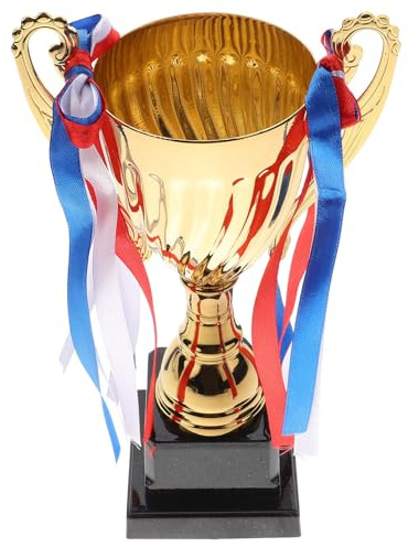 Abaodam Coppa Premio in Metallo D’Oro per Torneo Sportivo Base Robusta Incisione Artistica Dettagliata e Dimensioni Flessibili per Competizioni di Calcio Gara di Corsa e Sport di