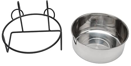 Bnineteenteam Hundskålar, Coop Cup i Rostfritt Stål, Non Spill Feeder för små Husdjur Som Hundar, Katter, Fåglar och Kaniner