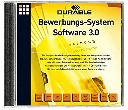 Durable 259502 Bewerbungssoftware System CD (für über 200 Berufe)