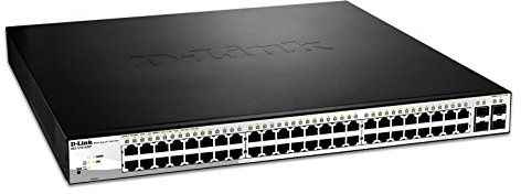 D-Link 52-Port Layer2 Gigabit Smart Managed Switch, DGS-1210-52 (Smart Managed Switch 48 x 10/100/1000 Mbps, 4 x dual-Speed SFP, 104 Gbps, 77.4 Mpps, 47.1 dB(A))