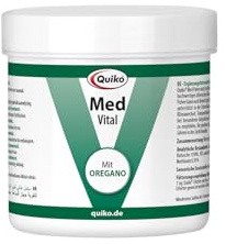 Quiko Med 75 g - Specially extracted oregano for pet birds and racing pigeons - optimal nutrition to strengthen the immune system