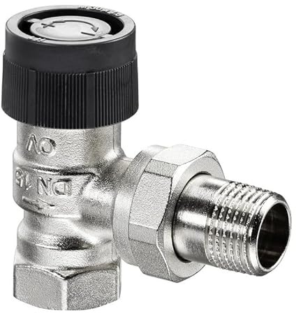 Oventrop Thermostatventil Baureihe A DN 20, Eck, Messing vernickelt