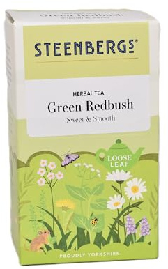 Steenbergs Green Redbush Loose Leaf Tea 90g | Green Redbush loose leaf herbal tea