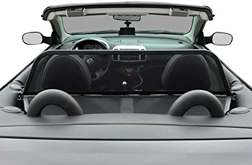 Aperta Windschott passend für Nissan Micra C+C 100% Passgenau OEM Qualität Schwarz Windstop Windabweiser