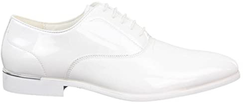 Scarpe Eleganti da Uomo in Pelle PU Lucida Stile con Lacci Elegante Formale