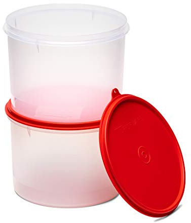 Tupperware Super Dosa Idli Lot de 2 boîtes de conservation pour pâte 2,5 l