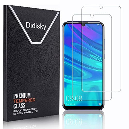 Didisky Tempered Glass Screen Protector for Huawei P Smart 2019/2020 / P Smart Plus 2019/ Honor 10 Lite, [ 2 Pack ] Anti Scratch, 9H Hardness, No Bubbles, High Definition, Easy To Apply, Case Friendly