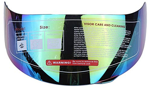 Motorrad Doppelobjektiv Vollvisier Helm Visierschild Windschutzscheibe Ersatz für 316 902 AGV K5 K3SV(Farbig)