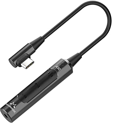 SoundMAGIC A30 Amplificatore Portatile per Cuffie Stereo HiFi DAC ad alta Risoluzione Impedenza Adattiva a 600 ohm Connettore di Tipo C per Dispositivi Android e PC