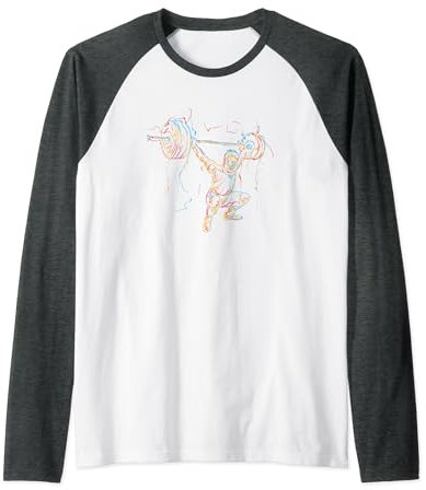 Gewichtheben Gewichtheber Langhantel Geschenk - Gym Training Raglan