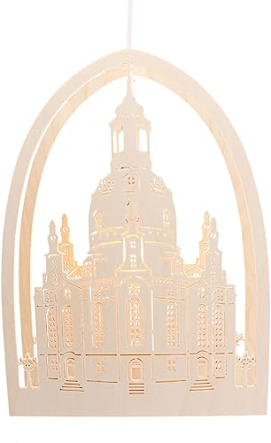 SCHENK HOLZKUNST Fensterbild elektrisch beleuchtet, Frauenkirche