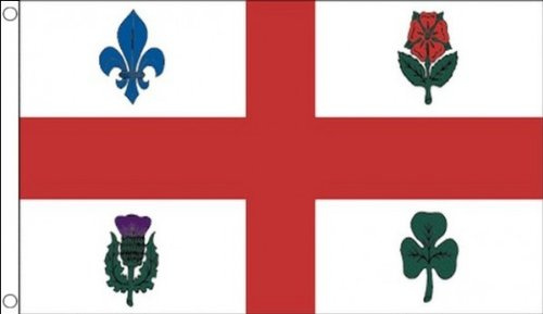 AZ FLAG Drapeau Montréal 90x60 cm De Montreal Polyester 100D 2 Œillets | Usage intérieur et extérieur Drapeau décoratif coutures doubles et bords renforcés avec œillets métalliques