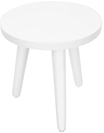 Cabilock Wooden Plant Stand Indoor Flower Pot Holder White Planter Rack Small Side Table for Balcony Decor