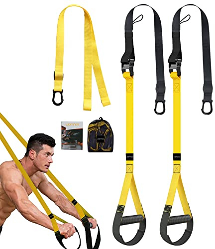 UONNER Suspension Trainer Home Gym Equipment Sling Trainer Workout Bands Fitness Straps Indoor Outdoor