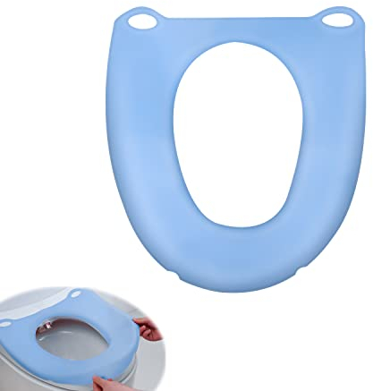 Silikon toilettensitzbezug,HASLED Toilette Auflage Faltbare Tragbare wasserdichte,Komplett Verpackte Toilette,Antibakteriell Warm WC SitzbezügeGeeignet für Altere Menschen und Kinder