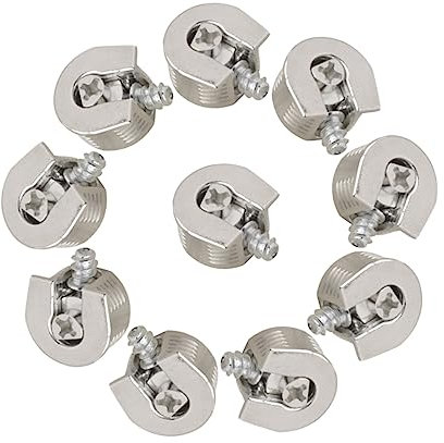 OATIPHO Connecteurs De Meubles Excentriques En Alliage De Zinc Antirouille Ferrures De Meubles Robustes Pour Armoires Et Étagères Lot De 10 Pièces Multi-usages Pour Fixation Stable