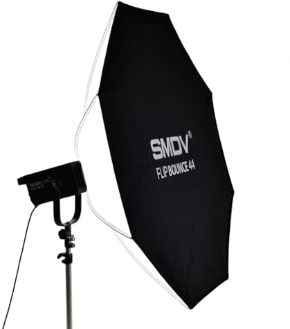 SMDV Speedbox-Flip Bounce44 - Professionelle Softbox mit Flip-Technologie für Bounce-Lichteffekte - Wasserbeständiges Material - Schnelle Montage - 110cm Durchmesser