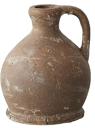 Vasen, Steingut-Blume, handgefertigt, dekorative Knospe, modern, hoch, Blumenstrauß, braun, Herzstück für Zuhause, Hochzeit, Weihnachten, Dekoration (Farbe: Messing, Größe: 14 x 16 cm). Vase