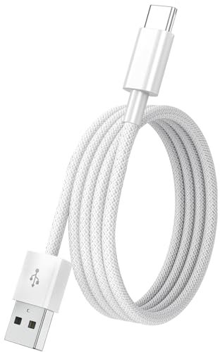 CarPlay - Cavo di ricarica per iPhone 15/16, da USB A a USB C, cavo di ricarica intrecciato per Apple Carplay, iPhone 15/16 Pro Plus Pro Max, iPad USB tipo C, cavo di ricarica intrecciato per auto