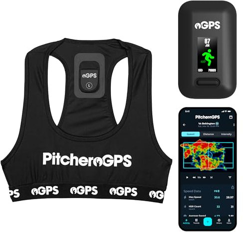 Pitchero Pacchetto GPS Tracker per giocatori di calcio | Gilet sportivo GPS con abbonamento annuo | Attrezzature per l'allenamento di calcio