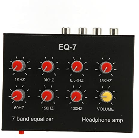galiseur Sonore 7 Bandes avec Interface 3 table de mixage 5 Mm table de mixage galiseur Numrique Double Canal, Matriau en Alliage D'aluminium pour Égalisateurs